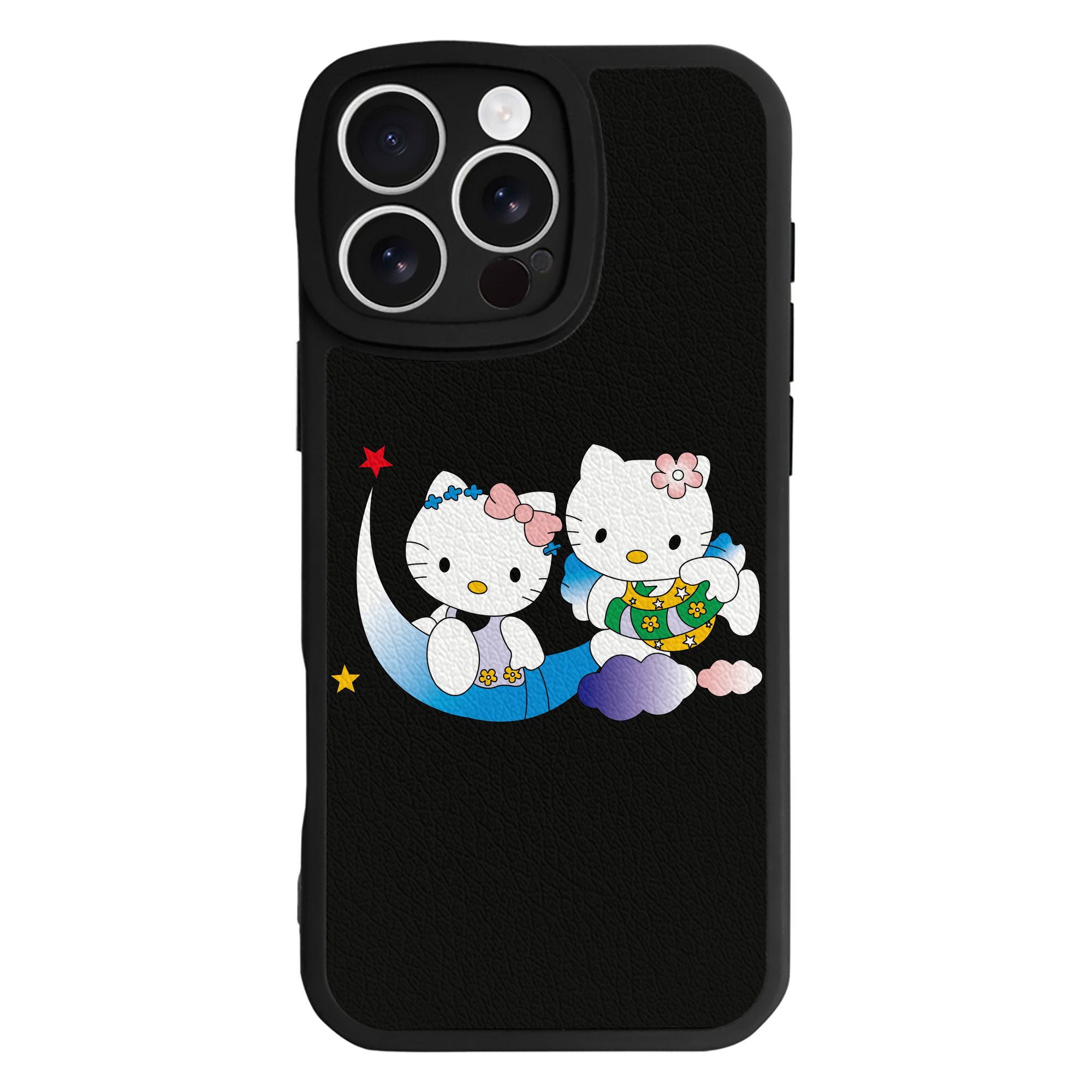 （画像用） Hello Kitty ハローキティ 【iPhone 16シリーズ対応】シリコンスマホケース（レザー調） 材質：シリコン